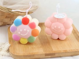 Molde silicona margarita con carita 